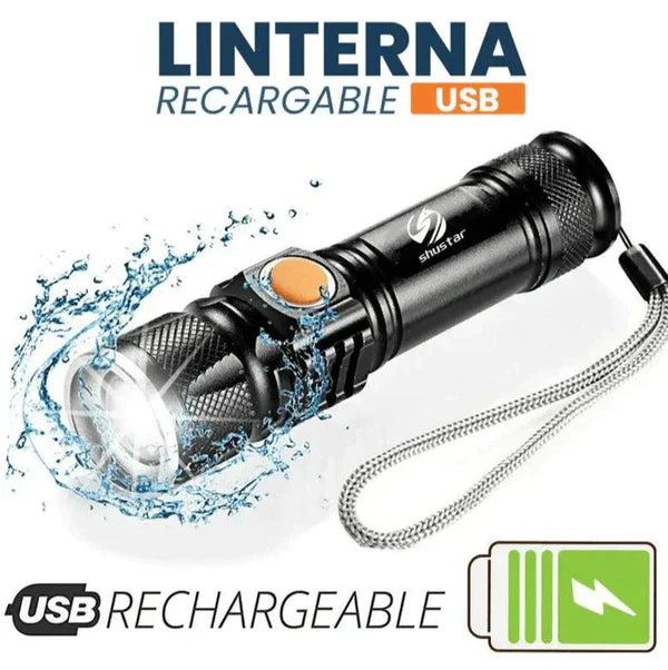 COMPRE 1 Y LLÉVATE 2 - Linterna Táctica Titanium Pro