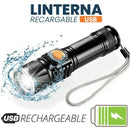 COMPRE 1 Y LLÉVATE 2 - Linterna Táctica TitanioPro USB